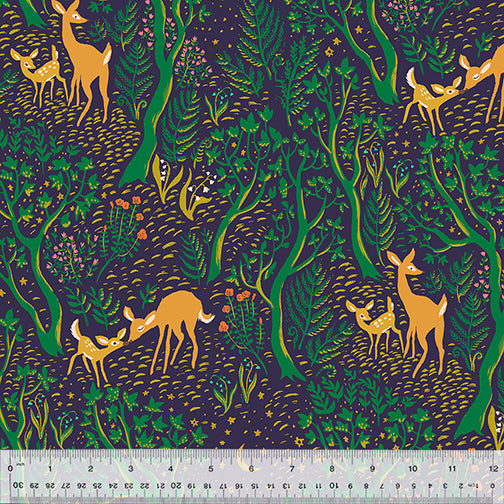 Night Visitor, 108" Wideback, Heather Ross,  Windham | Half Yard Listing
