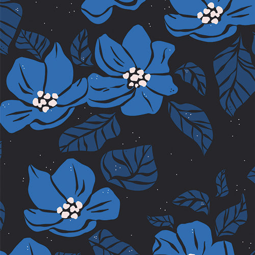 Watch Them Bloom, Periwinkle, AGF | Half Yard Listing