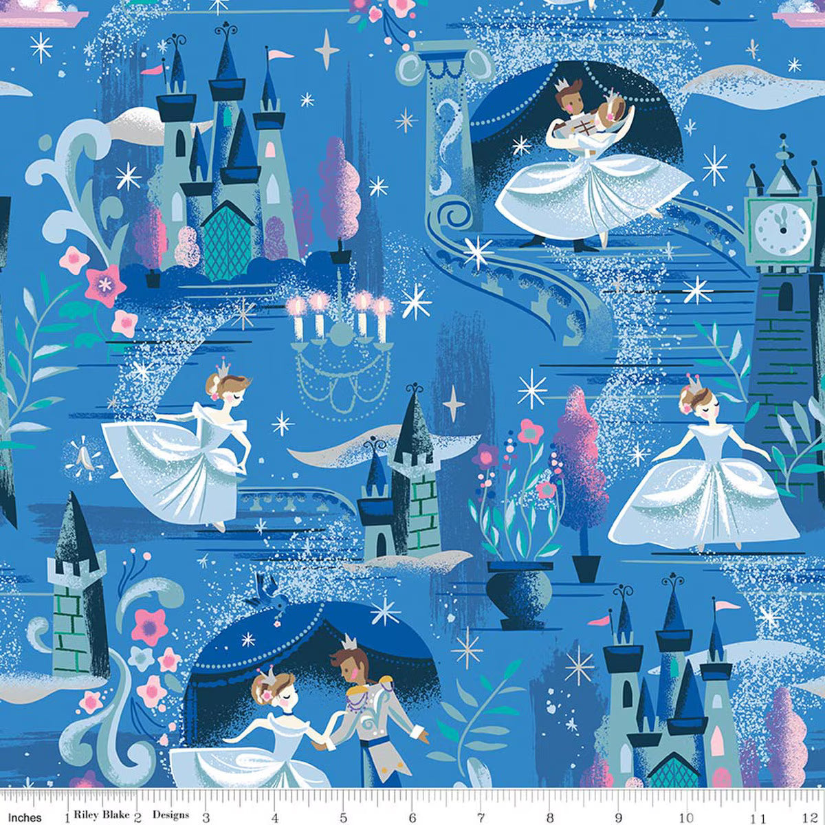 The Ball Blueberry Sparkle, Wishes, Jill Howarth, Riley Blake| Half Yard Listing