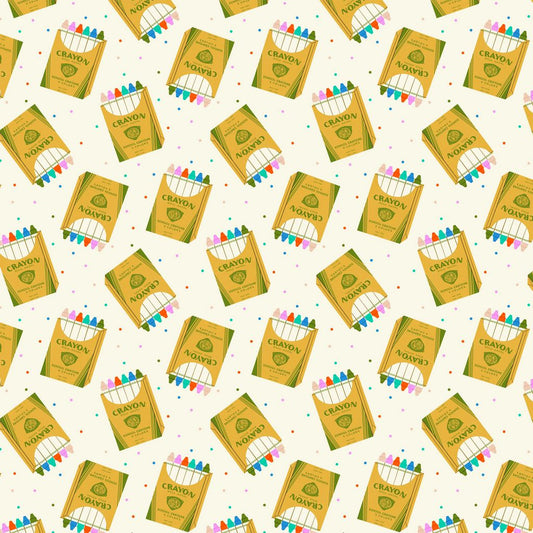 Crayons, Hall Pass, Faye Guanipa, Dear Stella | Half Yard Listing