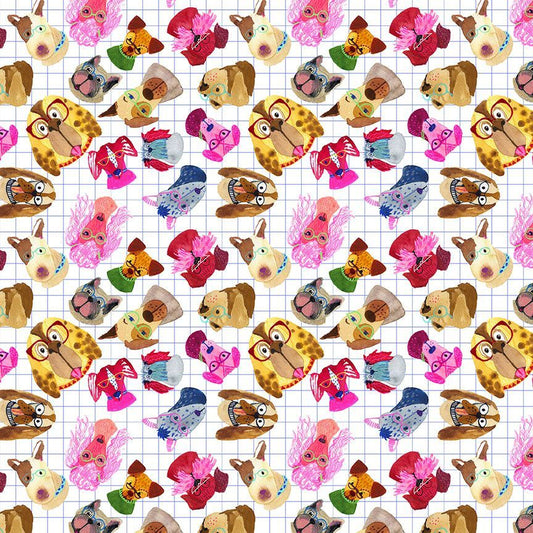 Brainy Furs, Big Dog Walk, Dear Stella| Half Yard Listing