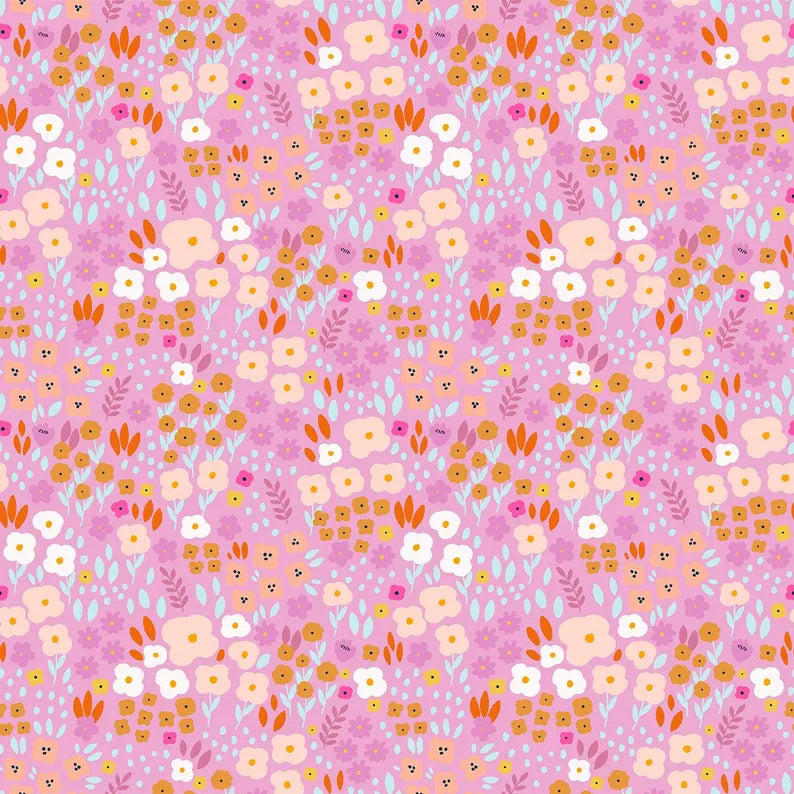 Spring Meadow, Pink, Dashwood Studios| Half Yard Listing