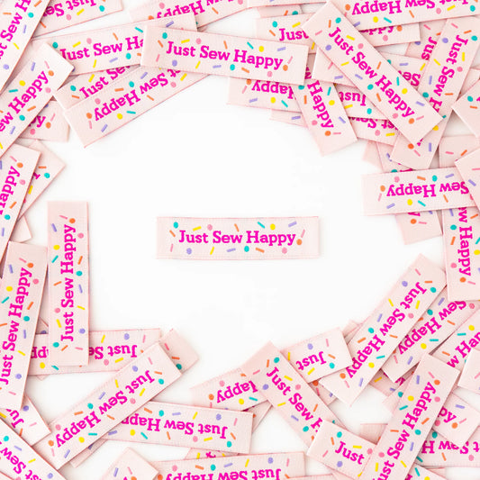 Just Sew Happy, Sarah Hearts 8 pc.| Woven Labels