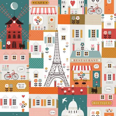 Quartiers de Paris, Bon Voyage, Dashwood Studios| Half Yard Listing